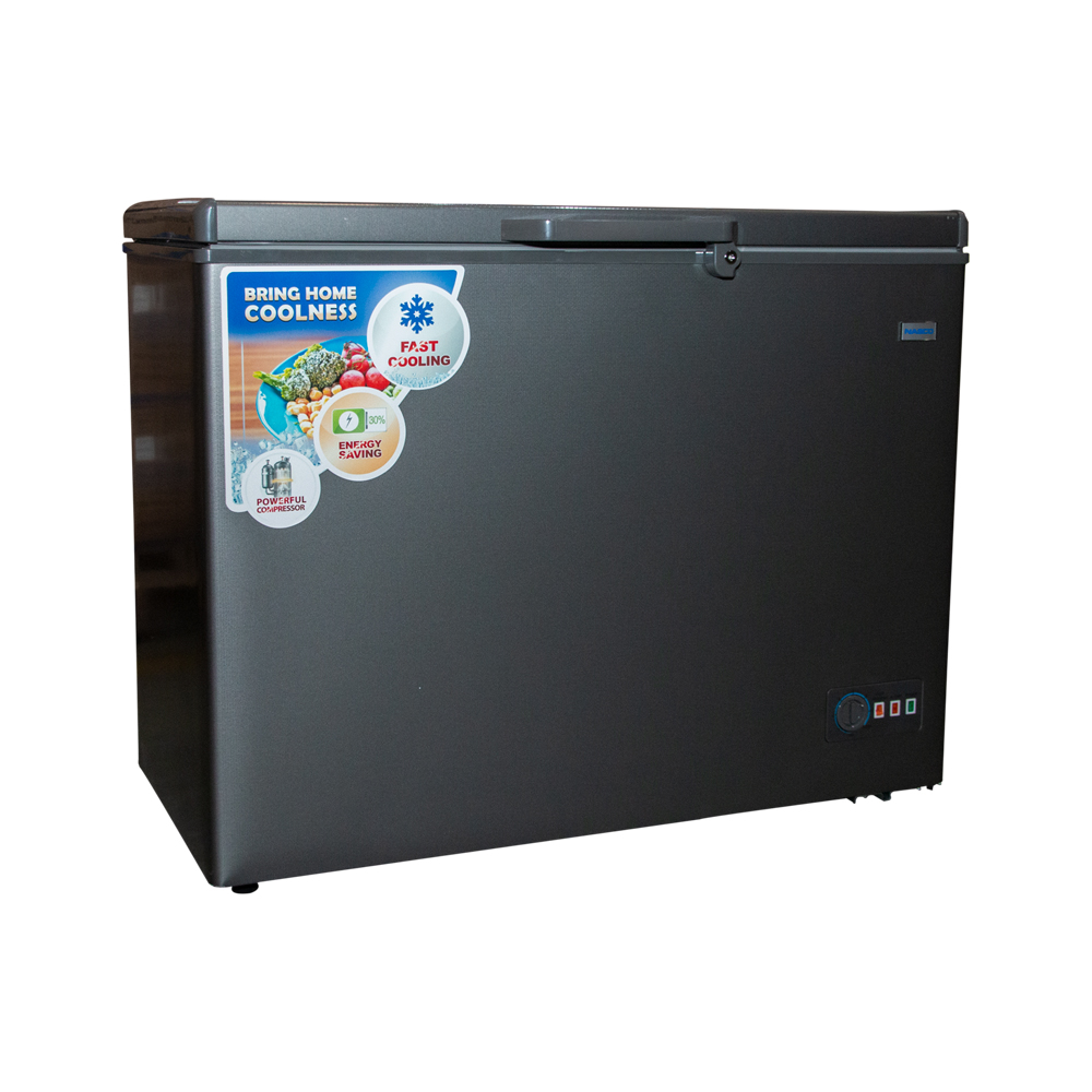 NASCO 230LTR CHEST FREEZER SILVER NAS270SK Emms Gift