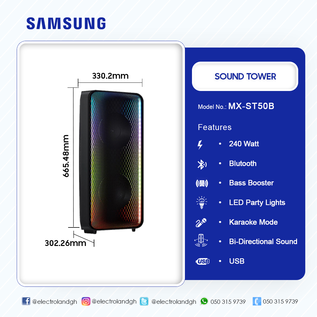  SAMSUNG MX-ST50B Sound Tower High Power Audio, 240W